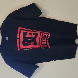 DC Black and Red Logo Tee, XL